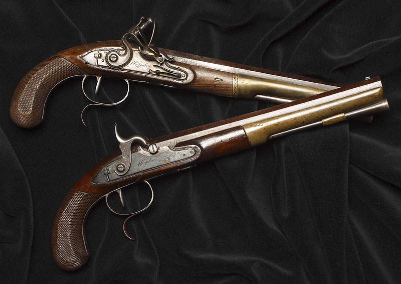 Credit: Library of Congress. The guns used in the duel are on display at the New York headquarters of J.P. Morgan Chase