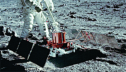 Passive Seismic Experiment Package: Would detect “moonquakes” — seismic activity on the surface of the moon. It was sensitive enough to detect Armstrong moving around in the lunar module during a rest period after the moonwalk. Apollo 11’s PSEP would stop operating after three weeks.