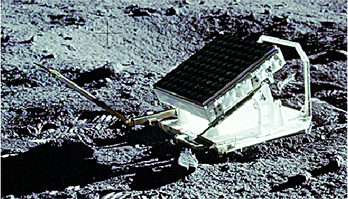 Laser Ranging Retro Reflector: Scientists can bounce a laser beam off this instrument and back to Earth, allowing them to determine the precise distance between Earth and moon. This has led to the discovery that the moon is slowing moving away from the Earth at about 3.8 centimeters a year. This device still operates.