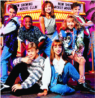 The All New Mickey Mouse Club in 1993 and 1994 included Justin Timberlake (top right) Christina Aguilera (middle right), Britney Spears (lower right) and Ryan Gosling (lower left).