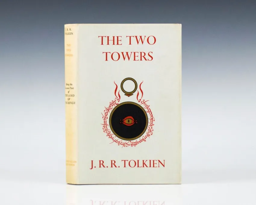 All three book jackets featured the same artwork, drawn by Tolkien himself.