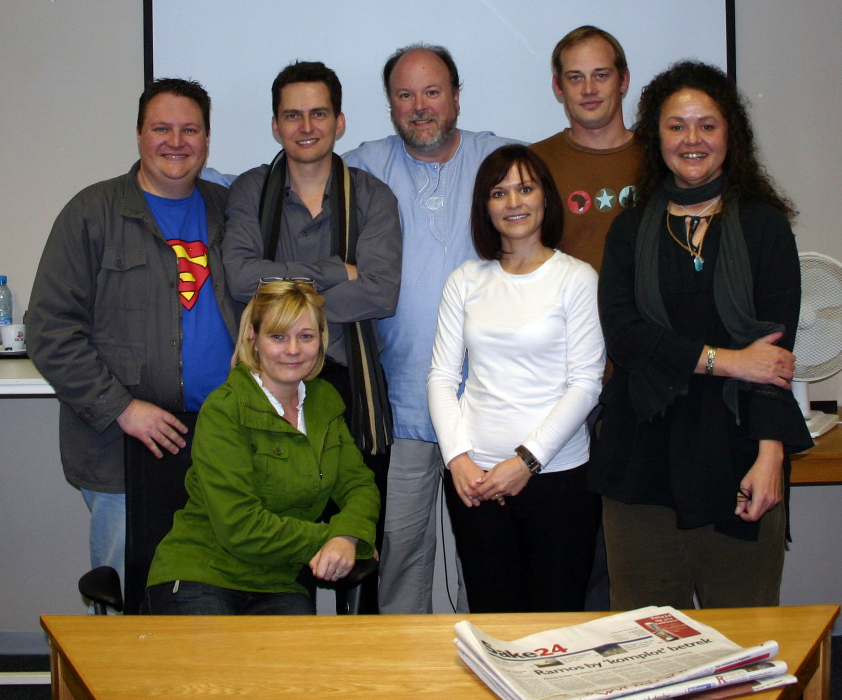 My first South Africa assignment was instructing graphic artists for the Media24 newspapers at the company's corporate headquarters in Cape Town in August 2009. I'm still in touch with most of these folks.