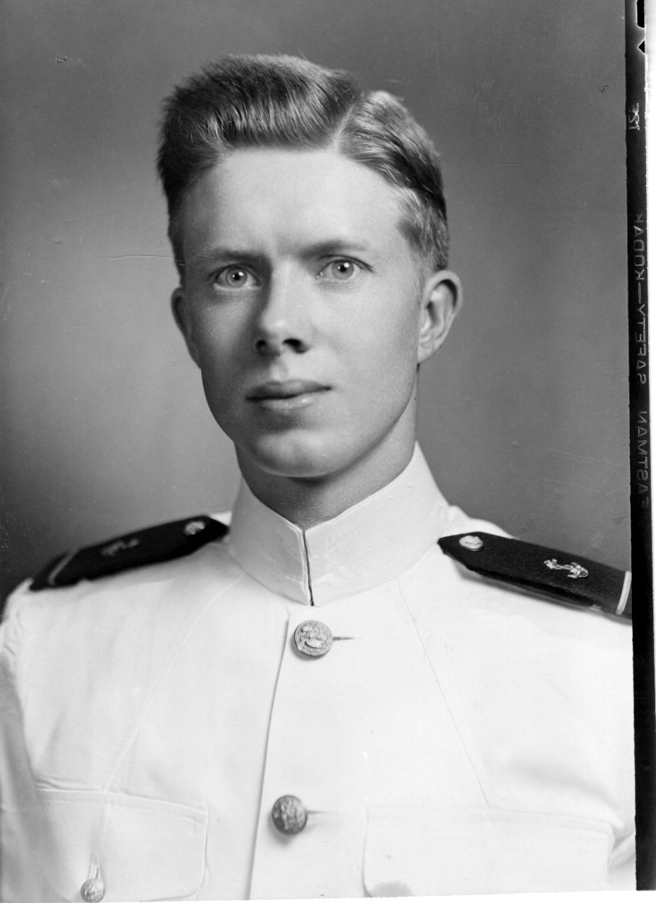 Carter as a midshipman, credit to U.S. Navy.