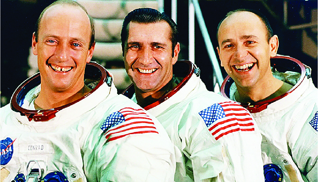 Conrad, Gordon and Bean, the crew of the Apollo 12