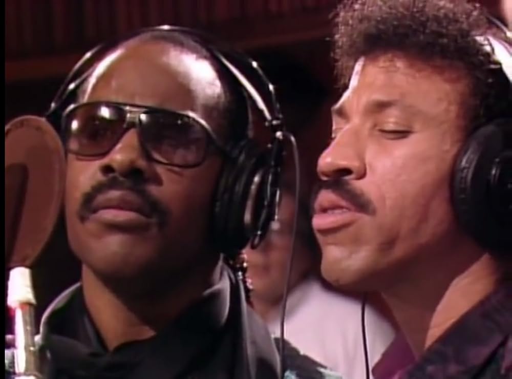 Lionel Richie and Stevie Wonder kicked off the first verse ...