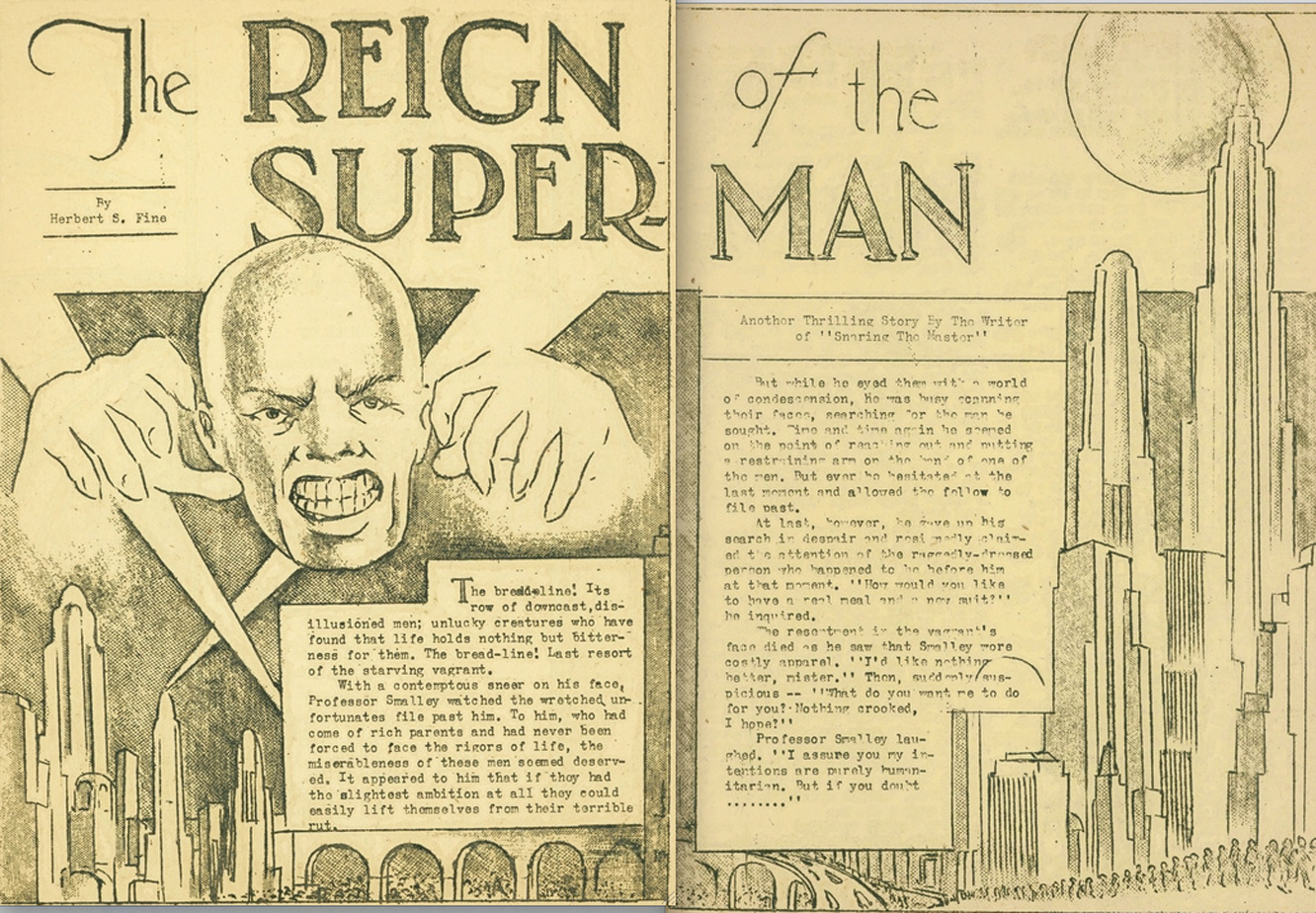 From “The Reign of the Superman” in January 1933 ...