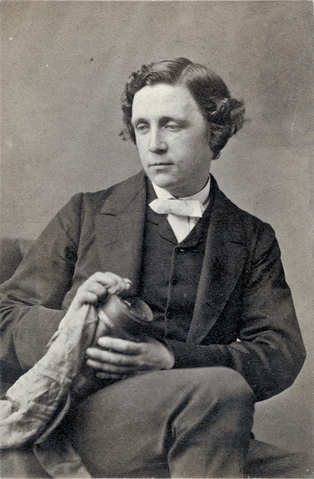 Dodgson in 1863, photographed by Oscar G. Rejlander, who had collaborated with  Charles Darwin on a book about evolution.