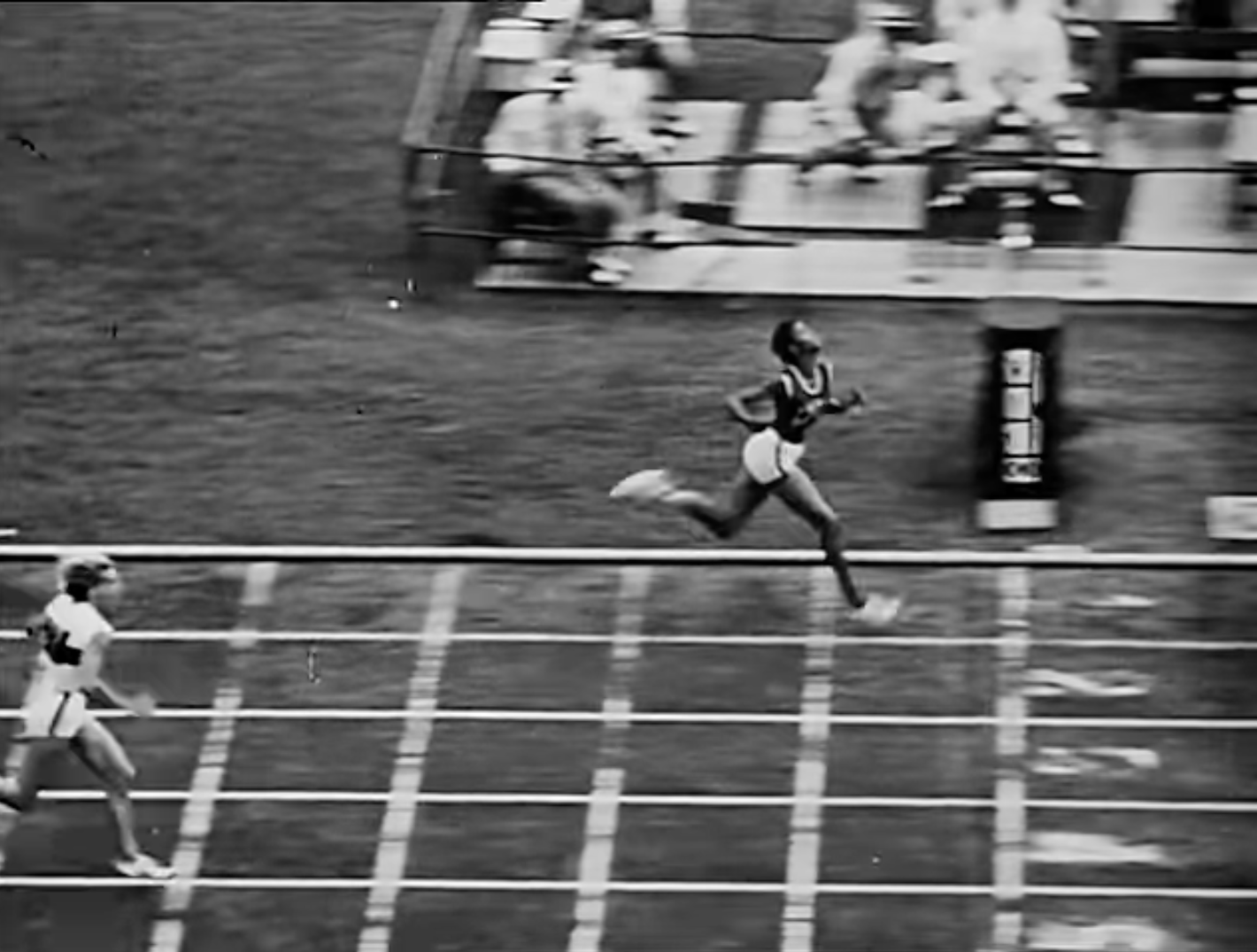 Rudolph won the day’s sixth and final first-round heat with an Olympic record. Photo sourced from the International Olympic Committee.