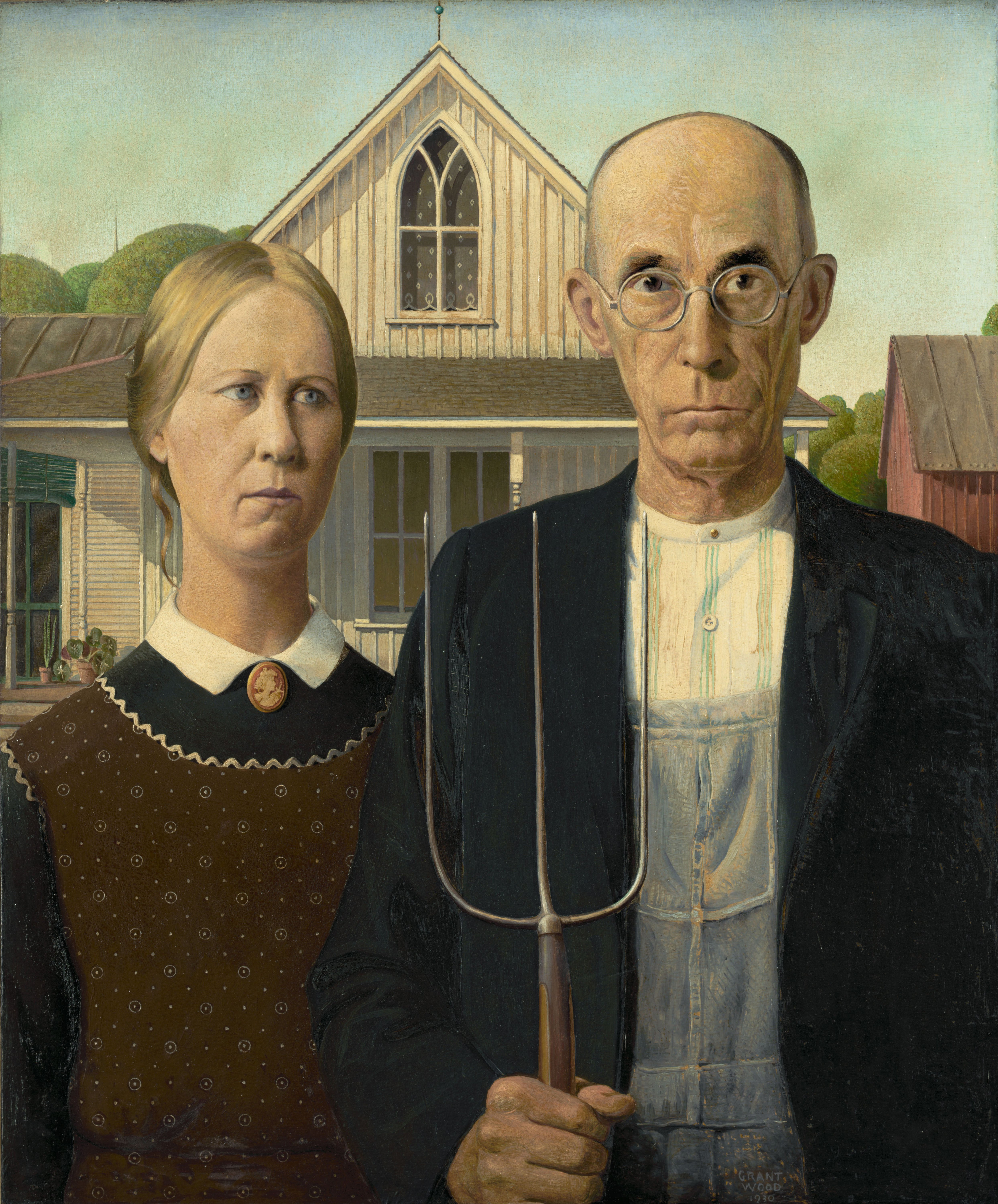 American Gothic. Photo from the Art Institute of Chicago.
