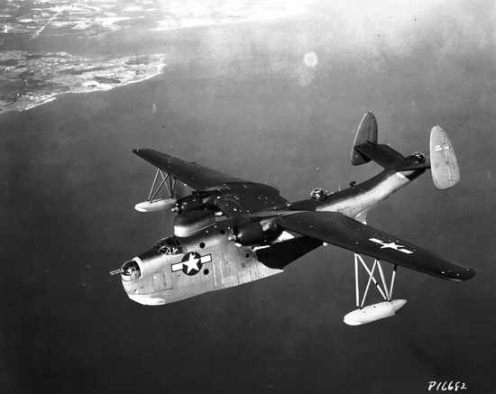 A Navy PBM-5 Mariner flying boat, like the type that disappeared searching for Flight 19. Photo from the U.S. Naval Institute.