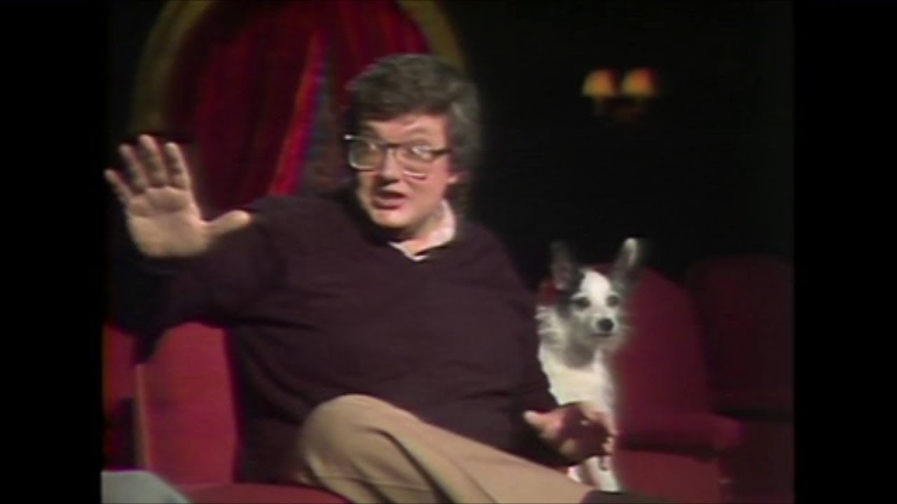 Starting in 1977, Siskel and Ebert used the gimmick of Spot the Wonder Dog, who helped them announce worst movie of the week — in other words “the dog.” Later, they switched to Aroma, a skunk who’d help present the Stinker of the Week. Photo from Tribune Entertainment.