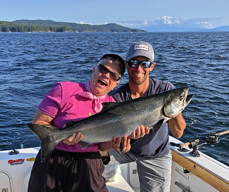 Salmon fishing, Powell River, B.C.